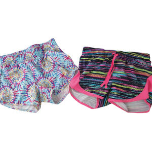 Lot of Two Girls Athletic Shorts Large 10-12, Everlast, Members Mark